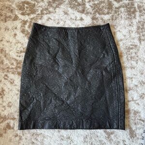 Dynamite Black Skirt XS A-Line Embellished Faux leather Mini